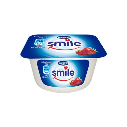 Jogurta deserts SMILE ar Zemeņu garšu, 115 g