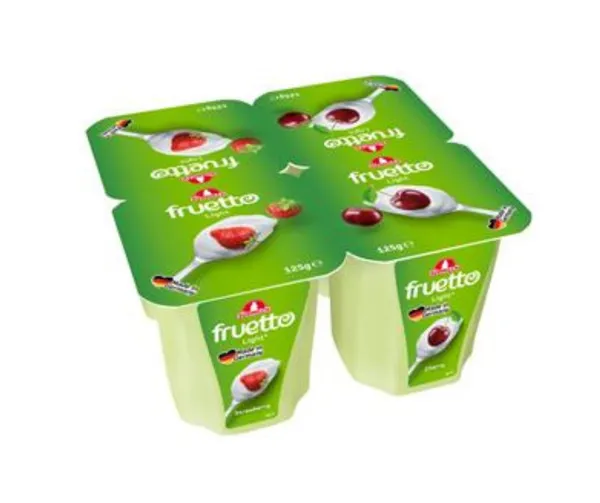 Jogurta deserts Fruetto Light zemeņu, ķiršu 0,2% 125g