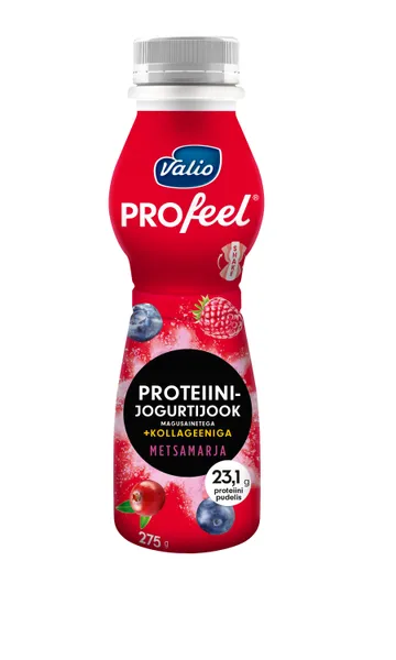 Jogurta dzēriens proteīna PROfeel meža ogu ar kolagēnu 275g