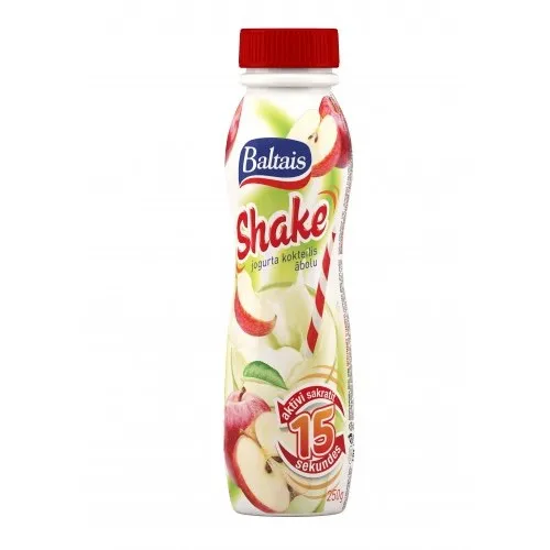 Jogurta kokteilis Shake BALTAIS ābolu 250g