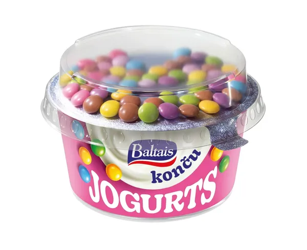 Jogurts ar končām 165g, Baltais