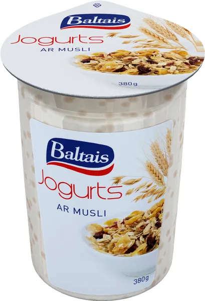 Baltais jogurts ar musli, 380g