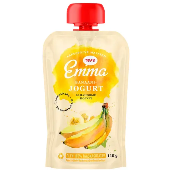 Jogurts banānu 110g, Emma