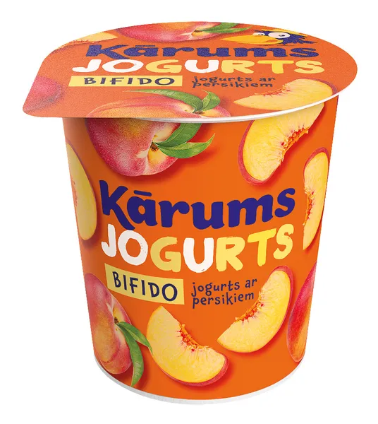 Jogurts Kārums bifido ar persikiem 350g