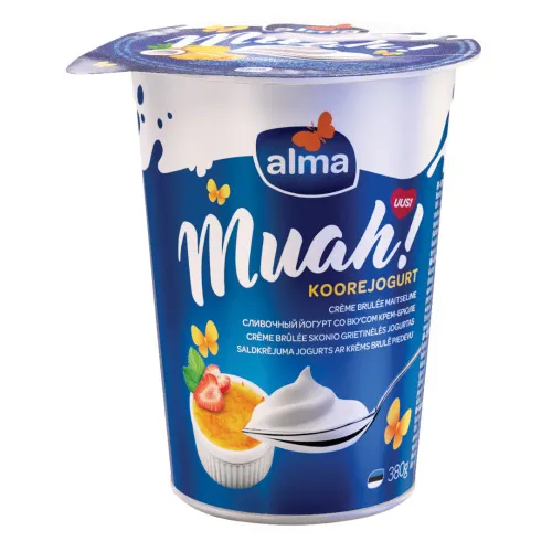 Jogurts krēms brulē Muah! 380g, Alma