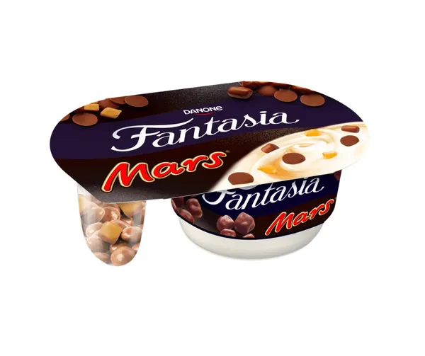 Jogurts krēmveida ar Mars dražejām 104g, Fantasia
