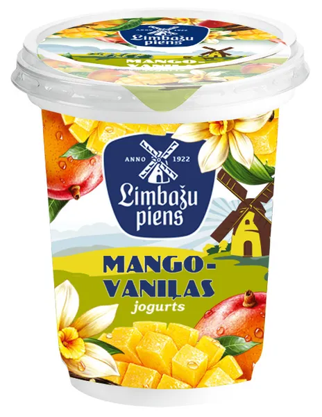 Jogurts mango-vaniļas, 320g, Limbažu Piens