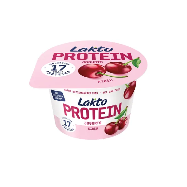 Jogurts Protein ķiršu, bez laktozes 200g, Lakto