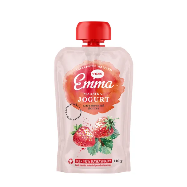 Jogurts zemeņu 110g, Emma