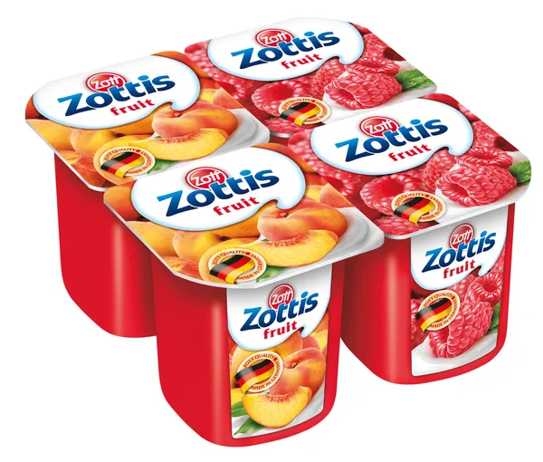 Jogurts Zottis Fruit, zemeņu/ aveņu 0.1% 115g, Zott