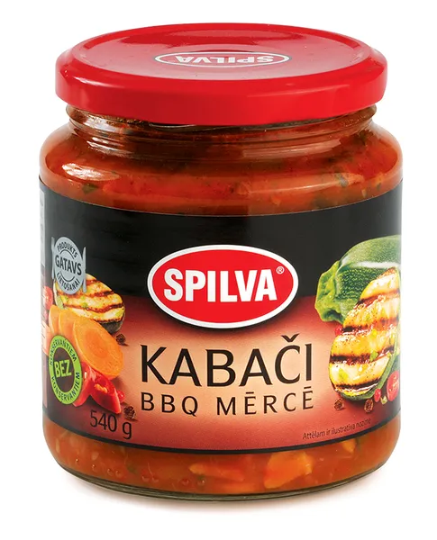 Kabači BBQ mērce 580ml, Spilva
