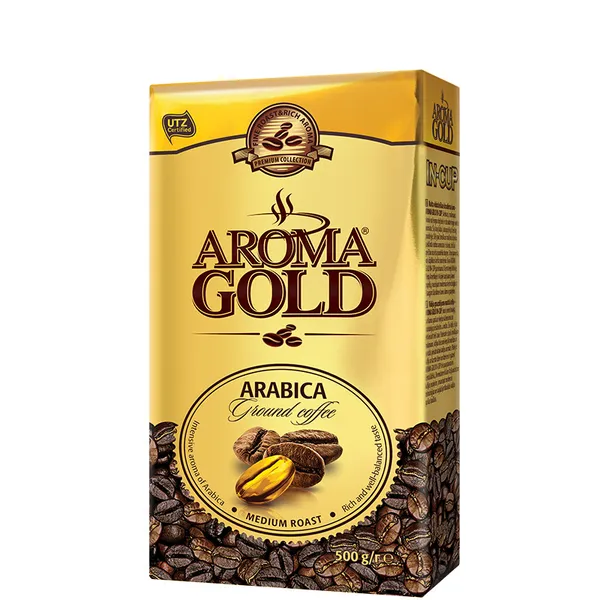 Kafija malta dabīgā Arabica 500g, Aroma Gold