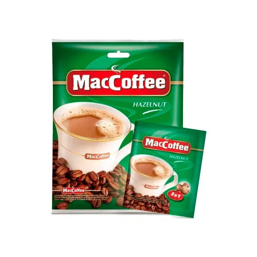 Kafijas šķīstošais dzēriens 3in1 Hazelnut 10x18g, MacCoffee