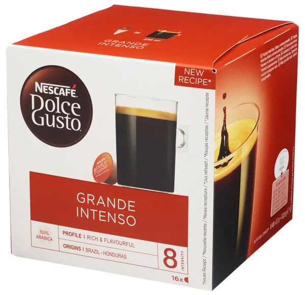 Kafijas kapsulas NESCAFE Dolce Gusto Grande Intenso, 16gab, 132.8g