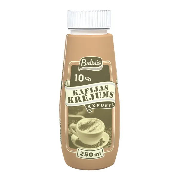 Kafijas krējums Exporta 10% 250ml, Baltais