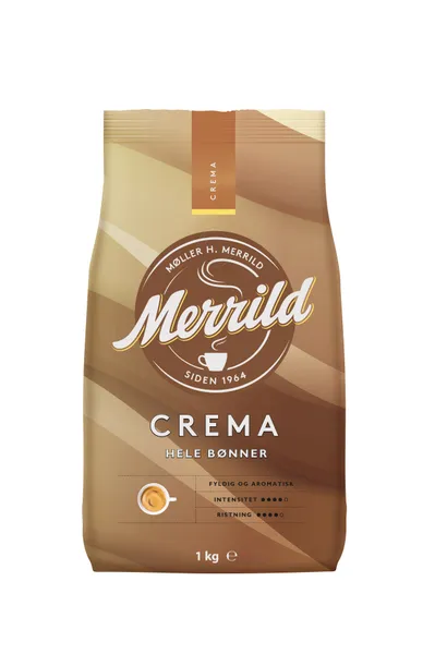 Kafijas pupiņas Crema 1kg, Merrild