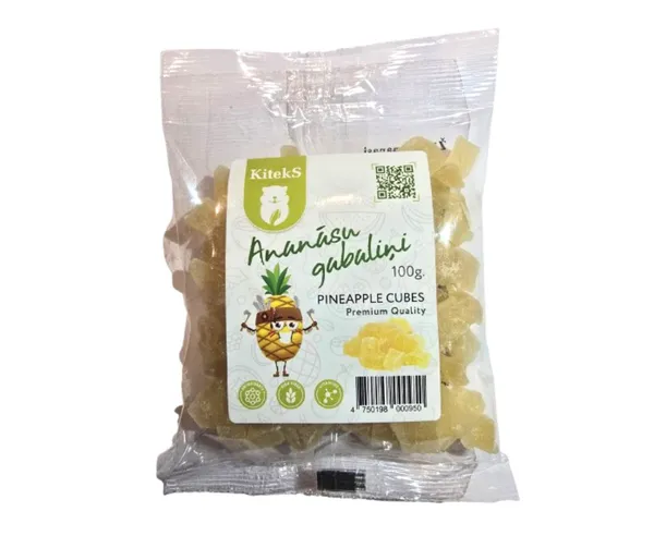 Kaltēti ananāsi 100g