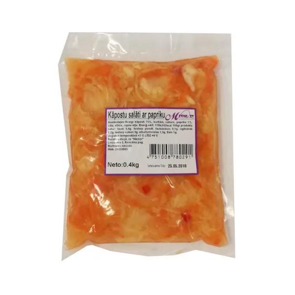 Kāpostu salāti ar papriku 400g, Mežiņi