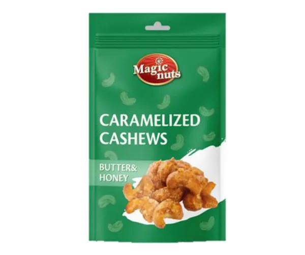 Karamelizēti Indijas rieksti 120g, Jaunvita