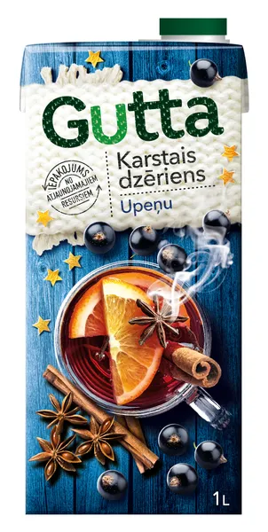 Karstais dzēriens Gutta upeņu 1l