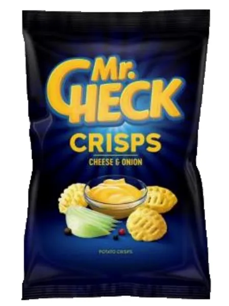 Kartupeļu čipsi ar siera/sīp. garšu 90g, Mr.Check