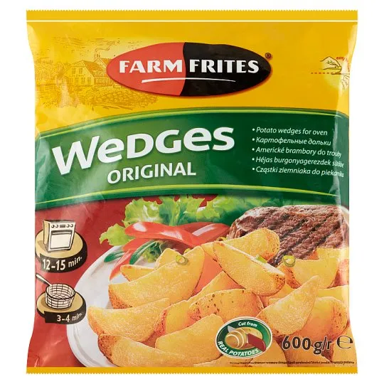 Kartupeļu daiviņas ar mizu FARM FRITES 600g