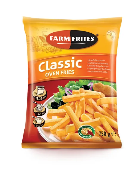 Kartupeļu frī taisni Oven Fries 750g, Farm Frites