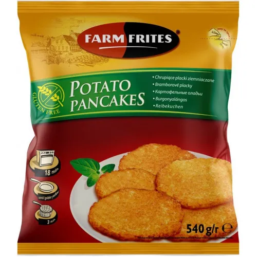 Kartupeļu pankūkas bez Glutēna 540g, Farm Frites