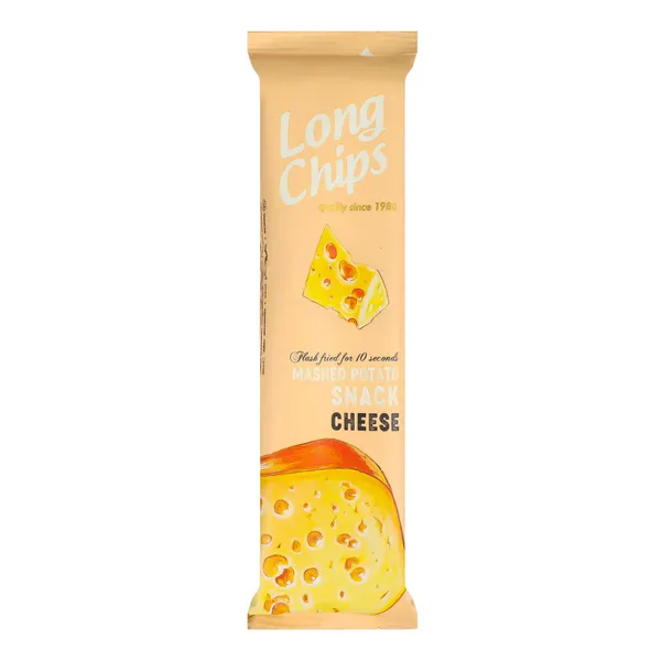 Kartupeļu plāksnes Long Chips ar siera garšu 75g