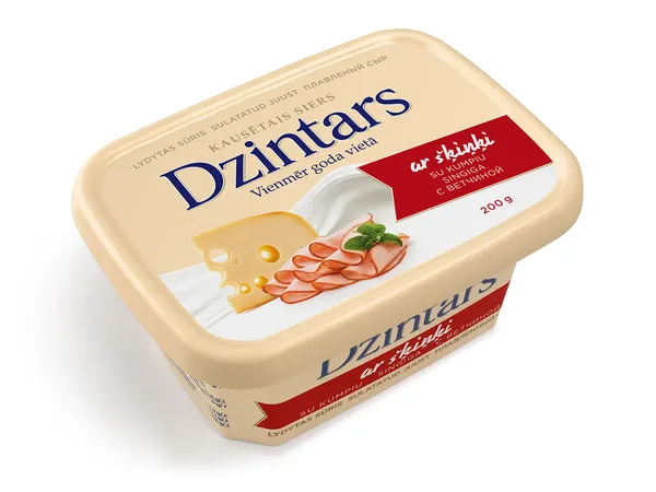 Kausētais siers DZINTARS ar šķiņķi 200g