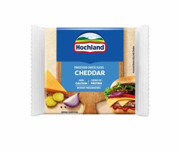 Kausētais siers Cheddar šķēlēs 130g, Hochland