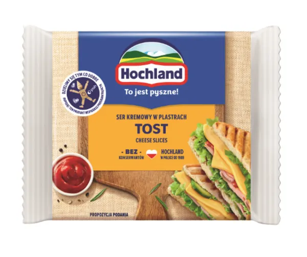 Kausētais siers HOCHLAND Tost šķēlēs 130g