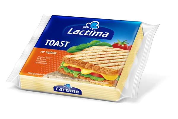 Kausētais siers šķēlītēs Toast 130g, Lactima