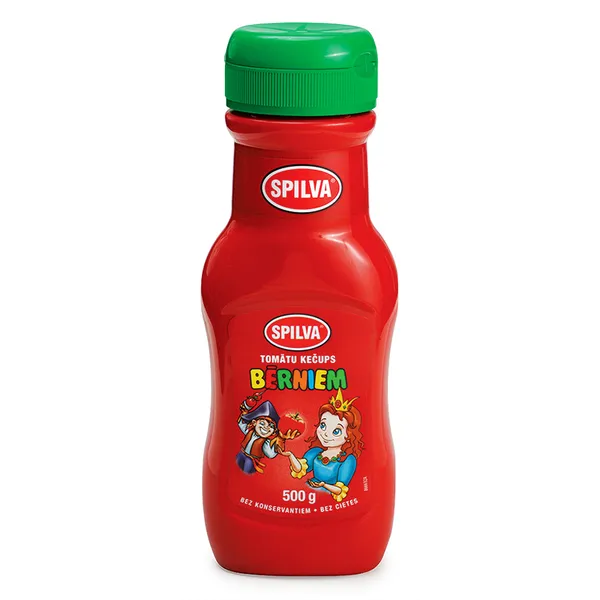 Kečups tomātu, bērniem 500g, Spilva