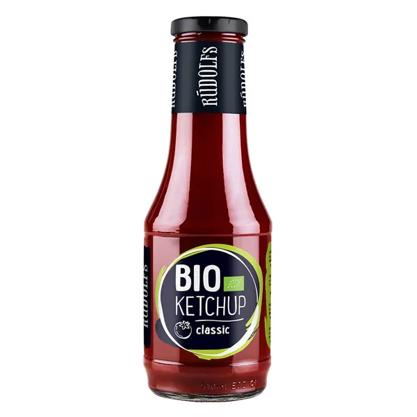 Kečups tomātu Klasiskais Bio pieaug. 530g, Rūdolfs