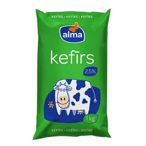 Kefīrs 2.5% plēvē 1kg, Alma