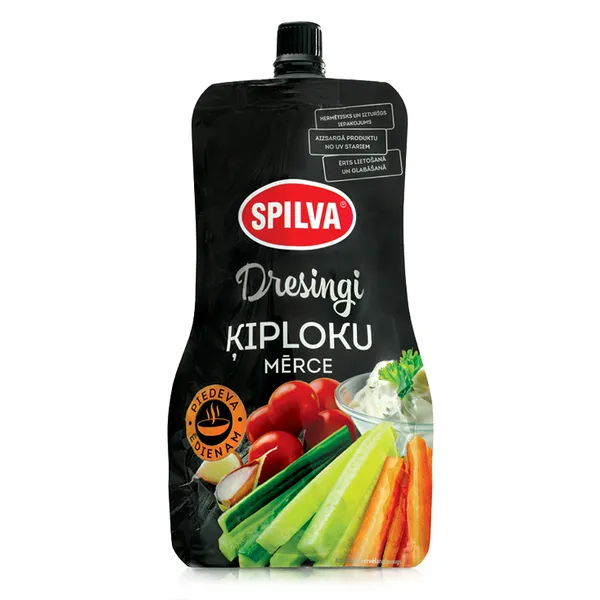 Ķiploku mērce SPILVA 220g stāvpakā 