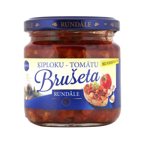 Ķiploku-tomātu brušeta "RUNDĀLE" 190g
