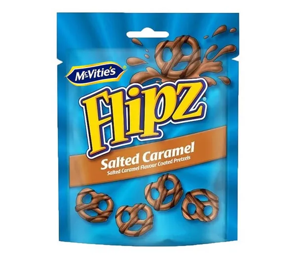 Kliņģerīši Salted Caramel Flipz 90g, McVities