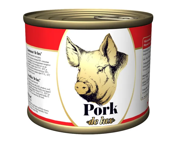 Konservēta cūkgaļa De Lux 525g