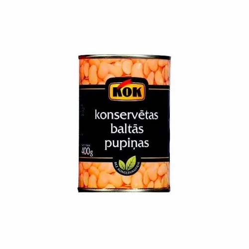 Konserv. pupiņas VALDO baltās 400g