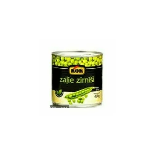Konservēti zaļie zirņi 400g (240g) CAN, KOK