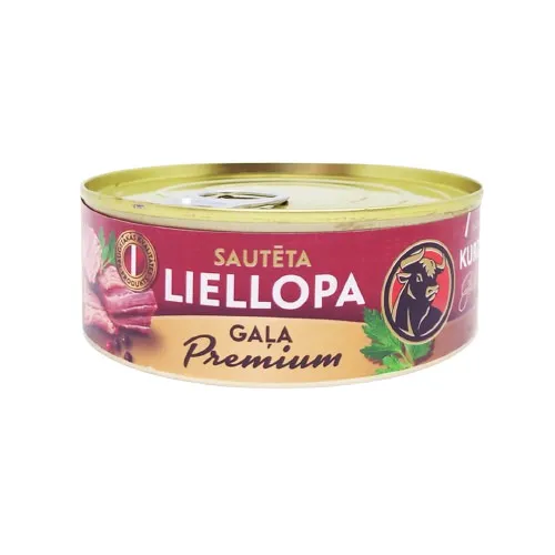 Sautēta liellopa gaļa Premium KURZEMES GAĻSAIMNIEKS 250g