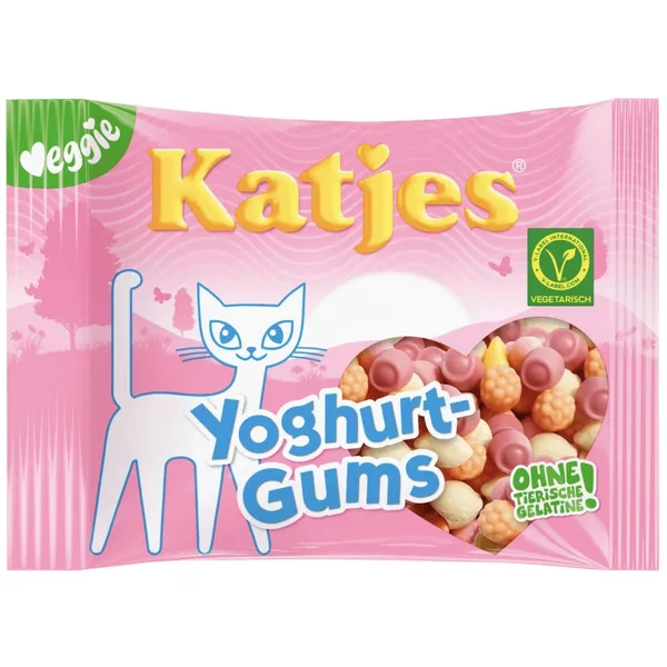 Košļ. konfektes Yoghurt gums 175g, Katjes
