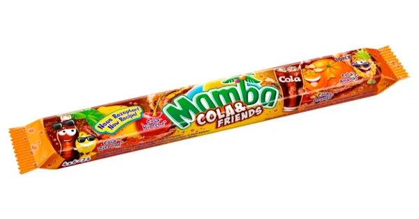Košļājamās konfektes MAMBA Cola&Friends 106g