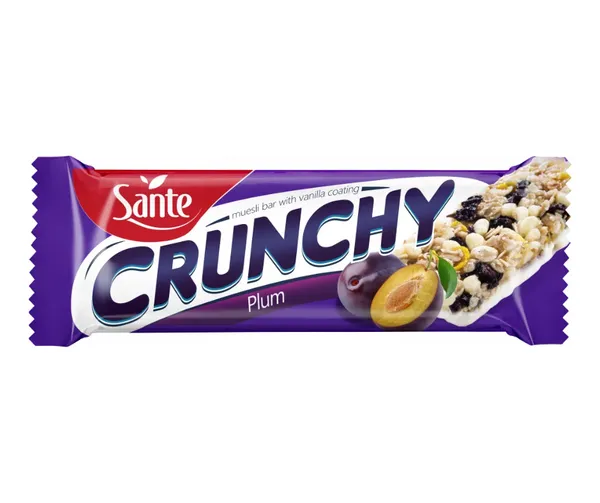Kraukšķ. musli batoniņš ar plūmēm jogurtā 40g, Sante