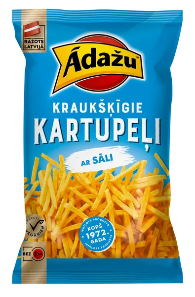 Kraukšķīgie kartupeļi ar sāli 100g, Ādažu
