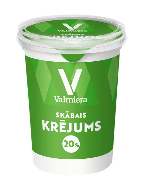 Skābais krējums VALMIERA 20% 450g