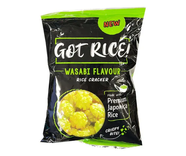 Krekeri rīsu ar vasabi garšu Got Rice! 85g, Want Want