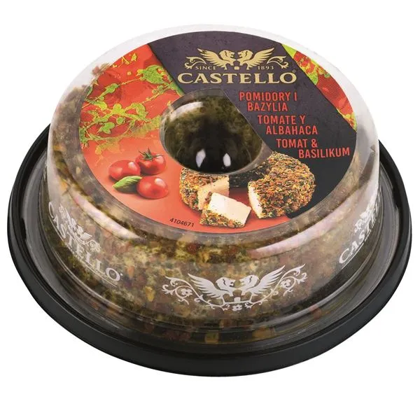 Krēmsiers CASTELLO ar tomātiem, baziliku 125g